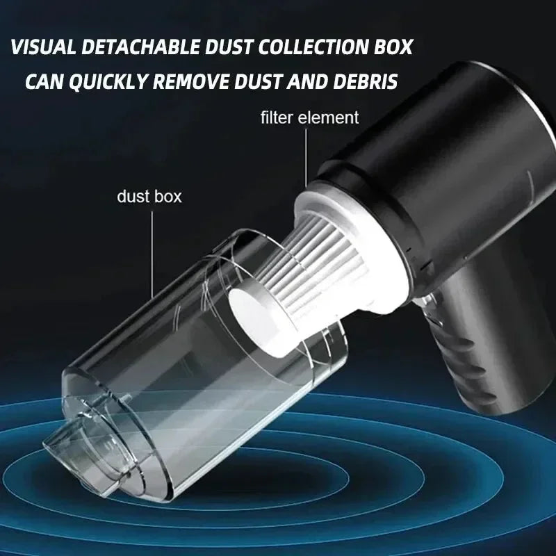 PowerClean Wireless Vacuum - Small in Size, Big on Suction, Perfect for Cars & Tight Spaces