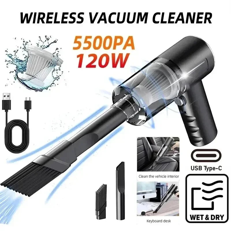 PowerClean Wireless Vacuum - Small in Size, Big on Suction, Perfect for Cars & Tight Spaces